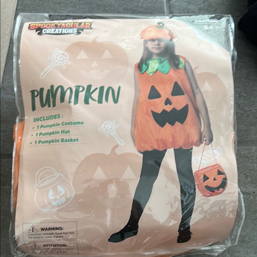 Pumpkin Costume for Kids - Orange